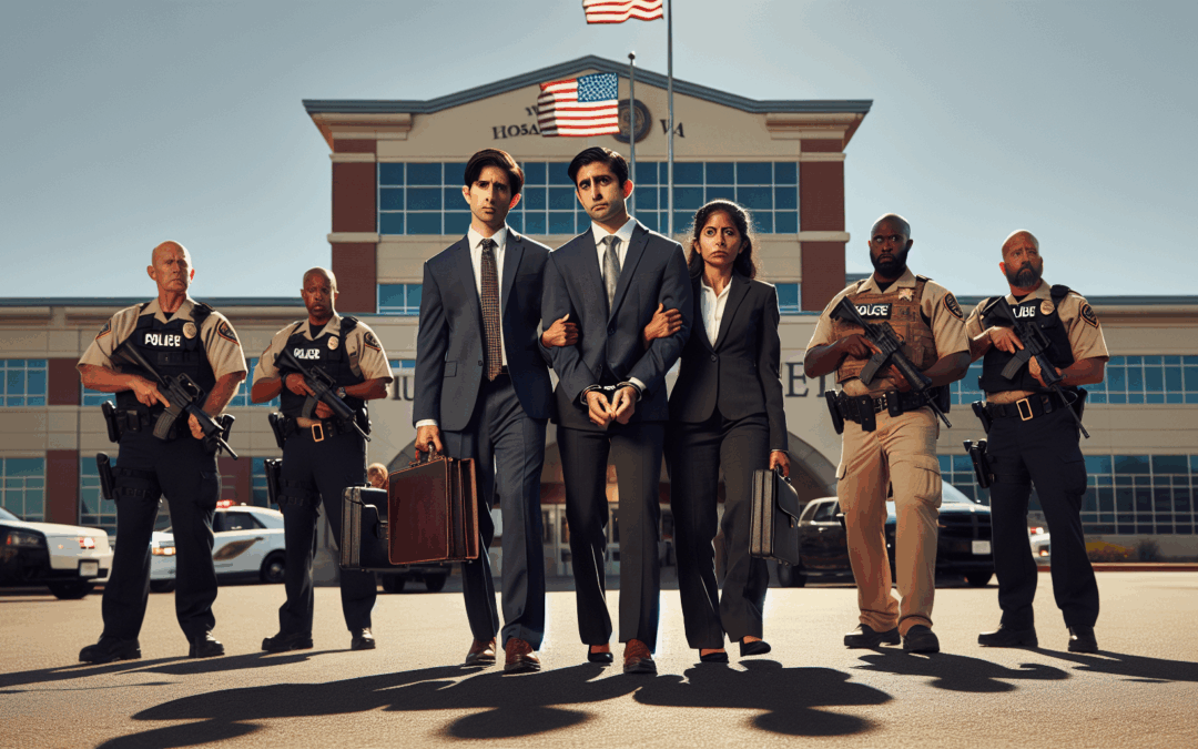 Frauditors Clash with Authorities: Dramatic Double Cuffing as They’re Removed from VA Hospitals and Courthouses – A Battle Over Boundaries and the Price of Overstepping Lines